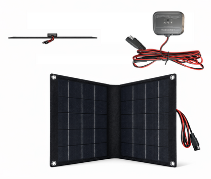 10W Foldable Solar Battery Maintainer Kit — PWM Controlled