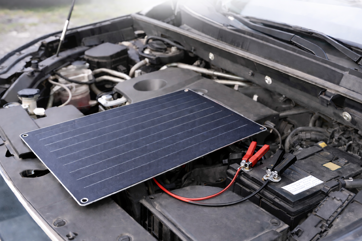 25W Solar Battery Maintainer with SAE Output — PWM Controlled