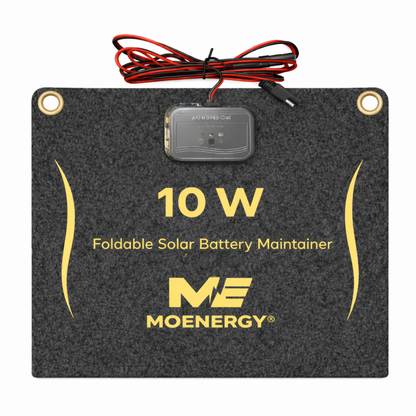 10W Foldable Solar Battery Maintainer Kit — PWM Controlled