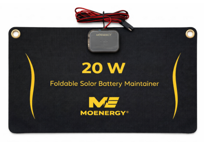 20W Foldable Solar Battery Maintainer Kit — PWM Controlled